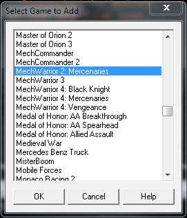 Select Mechwarrior 2: Mercs